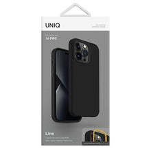 Заредете изображение във визуализатора на галерията – Uniq case Lino iPhone 14 Pro 6.1&quot; black/midnight black
