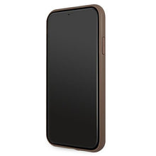 Заредете изображение във визуализатора на галерията – Guess GUHCN654GDBR iPhone 11 Pro Max 6,5" brązowy/brown hardcase 4G Stripe
