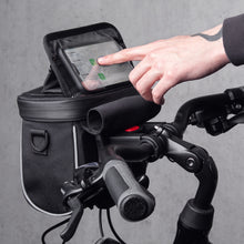 Заредете изображение във визуализатора на галерията – Wozinsky bicycle handlebar bag bike shoulder bag black (WBHBB-01)

