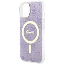 Заредете изображение във визуализатора на галерията – Guess GUHMP14MH4STU iPhone 14 Plus 6.7" purple/purple hardcase 4G MagSafe
