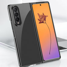 Заредете изображение във визуализатора на галерията – Plating Case for Samsung Galaxy Z Fold 4 cover with a metallic frame black
