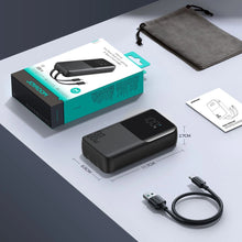 Заредете изображение във визуализатора на галерията – Mini power bank with built-in cables Joyroom JR-PBC07 20000mAh 30W - black
