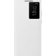 Заредете изображение във визуализатора на галерията – Samsung Smart Clear View Standing Cover Case Antibacterial Samsung Galaxy S22 Ultra Smart Flip Case white (EF-ZS908CWEGEE)
