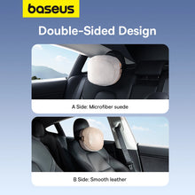 Заредете изображение във визуализатора на галерията – Baseus ComfortRide Series car headrest cushion with 2 materials - beige
