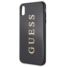 Заредете изображение във визуализатора на галерията – Guess GUHCI65TGGGBK iPhone Xs Max czarny/black hard case Classic Double Layer Glitter
