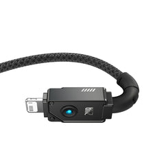 Заредете изображение във визуализатора на галерията – USB cable - Lightning Baseus Unbreakable 2.4A 480Mbps 1m - black
