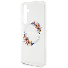 Заредете изображение във визуализатора на галерията – Guess IML Flowers Wreath MagSafe case for Samsung Galaxy S24+ - transparent
