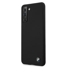 Заредете изображение във визуализатора на галерията – Etui BMW BMHCS21SSILBK S21 G991 czarny/black hardcase Silicone Signature
