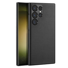 Заредете изображение във визуализатора на галерията – Dux Ducis Grit case for Samsung Galaxy S23 Ultra elegant cover made of artificial leather MagSafe black
