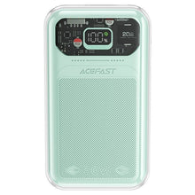 Заредете изображение във визуализатора на галерията – Acefast power bank 20000mAh Sparkling Series fast charging 30W green (M2)
