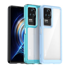 Заредете изображение във визуализатора на галерията – Outer Space Case for Xiaomi Poco F4 5G cover with a flexible frame blue
