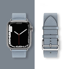 Заредете изображение във визуализатора на галерията – HOCO strap for Apple Watch 38/40/41mm Elegant leather WA17 dark gray
