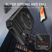 Заредете изображение във визуализатора на галерията – Tel Protect Armor Magsafe Metal Ring Case for Iphone 12 black
