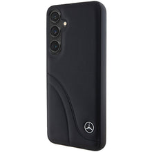 Заредете изображение във визуализатора на галерията – Original Case - hardcase Leather Curved Stitches MEHCS24M23RBCSK for Samsung Galaxy S24 Plus Black
