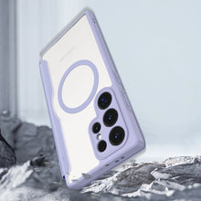 Заредете изображение във визуализатора на галерията – Dux Ducis Skin X Pro case for Samsung S24 Ultra with magnetic ring and flap - purple
