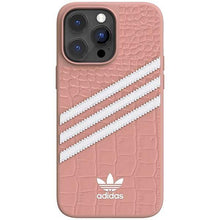 Заредете изображение във визуализатора на галерията – Adidas OR Samba Alligator iPhone 14 Pro Max 6.7" pink-white/mauve-white 50202
