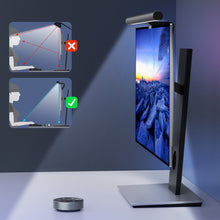 Заредете изображение във визуализатора на галерията – Elesense office wirelessly controlled LED lamp monitor lighting black (E1129)
