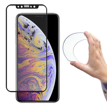 Заредете изображение във визуализатора на галерията – Wozinsky Full Cover Flexi Nano Glass Hybrid Screen Protector with frame for iPhone 12 mini black
