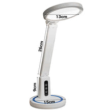 Заредете изображение във визуализатора на галерията – Desktop lamp LED DL-02 wireless with digitial clock white
