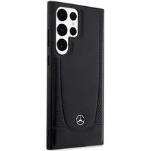 Заредете изображение във визуализатора на галерията – Original Case MERCEDES Leather Urban MEHCS23LARMBK for Samsung Galaxy S23 Ultra Black
