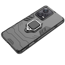 Заредете изображение във визуализатора на галерията – Ring Armor case for Xiaomi Redmi Note 12 Pro+ armored cover magnetic holder ring black
