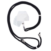 Заредете изображение във визуализатора на галерията – Stylish cord lanyard with transparent inlay for black keys

