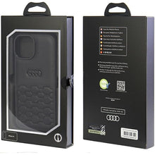 Заредете изображение във визуализатора на галерията – Original Case AUDI hardcase GT Synthetic Leather AU-TPUPCIP15-GT/D2-BK for Iphone 15 black
