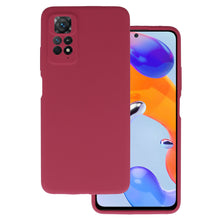 Заредете изображение във визуализатора на галерията – Silicone Lite Case for Xiaomi Redmi Note 11 Pro/Note 11 Pro 5G burgundy
