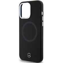Заредете изображение във визуализатора на галерията – Mercedes Silicone Bicolor MagSafe case for iPhone 15 Pro - black
