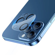 Заредете изображение във визуализатора на галерията – Baseus 2x tempered glass 0.3 mm for the entire camera lens iPhone 12 Pro Max (SGAPIPH67P-AJT02)
