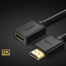 Заредете изображение във визуализатора на галерията – Ugreen cable HDMI (male) - HDMI (female) 2.0 4K 1m black (HD107)
