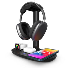 Заредете изображение във визуализатора на галерията – Wireless charger qi 4in1 15w b15a black

