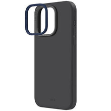 Заредете изображение във визуализатора на галерията – Uniq Lino Hue iPhone 15 Pro Max 6.7" case Magclick Charging gray/charcoal gray
