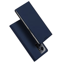 Заредете изображение във визуализатора на галерията – Dux Ducis Skin Pro Case for Xiaomi Redmi Note 12 Flip Card Wallet Stand Blue
