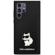 Заредете изображение във визуализатора на галерията – Karl Lagerfeld KLHCS23LSNCHBCK S23 Ultra S918 hardcase black/black Silicone Choupette
