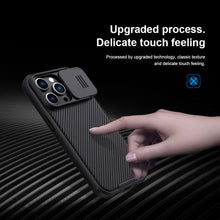 Заредете изображение във визуализатора на галерията – Nillkin CamShield Pro PC+TPU Case for Iphone 14 Pro Max purple
