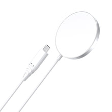 Заредете изображение във визуализатора на галерията – Choetech inductive charger 15W with USB C cable white (T518-F)
