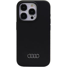 Заредете изображение във визуализатора на галерията – Original Case AUDI hardcase Silicone Case AU-LSRIP15P-Q3/D1-BK for Iphone 15 Pro black
