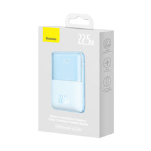 Заредете изображение във визуализатора на галерията – Baseus Baseus Pro 20000mAh 22.5W Blue Powerbank with USB Type A - USB Type C 3A 0.3m cable (PPBD040303)

