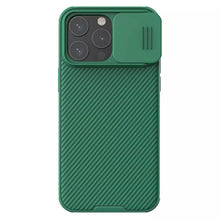 Заредете изображение във визуализатора на галерията – Nillkin CamShield Pro PC+TPU Case for Iphone 15 Pro Max green
