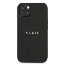 Заредете изображение във визуализатора на галерията – Guess GUHCP13MPSASBBK iPhone 13 6,1" czarny/black Saffiano Strap
