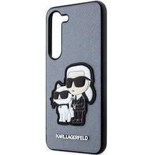 Заредете изображение във визуализатора на галерията – Karl Lagerfeld KLHCS23SSANKCPG S23 S911 hardcase grey/grey Saffiano Karl &amp; Choupette
