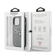 Заредете изображение във визуализатора на галерията – Guess GUHCP13MSA4GSGR iPhone 13 6,1" szary/grey hardcase Saffiano 4G Metal Logo
