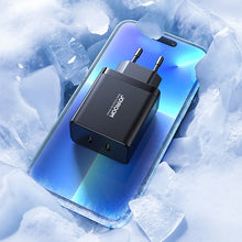 Заредете изображение във визуализатора на галерията – Joyroom JR-TCF09 fast charger 2x USB-C 40W - black
