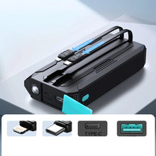 Заредете изображение във визуализатора на галерията – Joyroom JR-L018 22.5W 20000mAh Powerbank with built-in USB-C / Lightning cables - black

