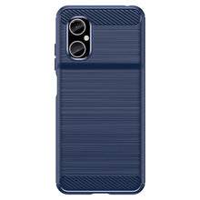 Заредете изображение във визуализатора на галерията – Carbon Case Cover for Xiaomi Redmi Note 11E /Redmi 10 5G / Redmi 10 Prime+ 5G / Poco M4 5G Flexible Silicone Carbon Cover Blue
