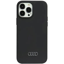 Заредете изображение във визуализатора на галерията – Original Case AUDI hardcase Silicone Case AU-LSRIP13PM-Q3/D1-BK for Iphone 13 Pro Max black
