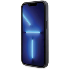 Заредете изображение във визуализатора на галерията – Original faceplate case GUESS GUHCP13LP4TDSCPK for iPhone 13 PRO (Metal Logo Starss Crossbody / black)
