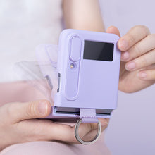 Заредете изображение във визуализатора на галерията – Nillkin CamShield Silky Silicone Case Case For Samsung Galaxy Z Flip 4 Silicone Cover With Camera Protector Peach
