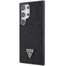 Заредете изображение във визуализатора на галерията – Guess Rhinestone Triangle case for Samsung Galaxy S24 Ultra - black
